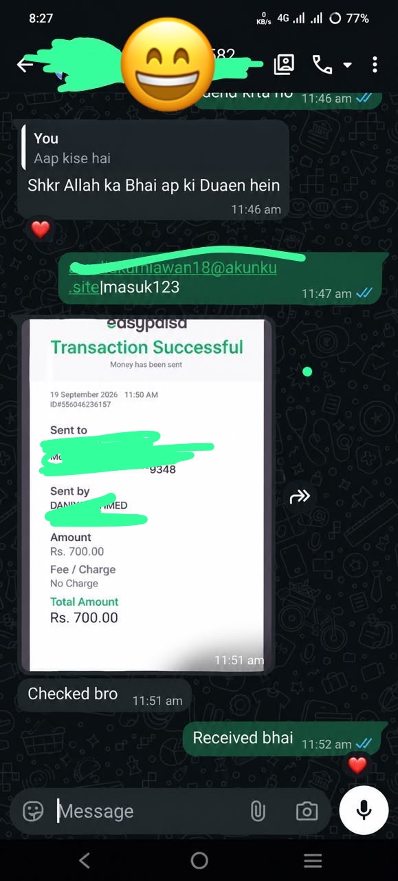 Customer WhatsApp review 4